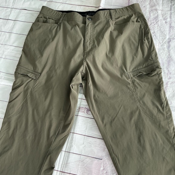 Hi-Tec Green Cargo Pants Straight-Leg Durable - Picture 13 of 13